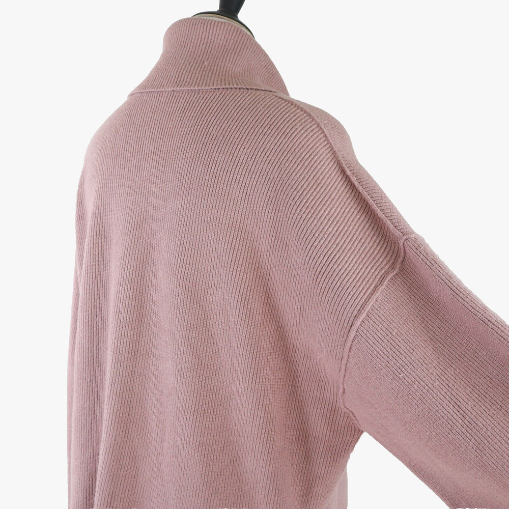 Free People Size L Softly Structured Tunic Sweater Dusty Pink Mauve - Picture 5 of 10